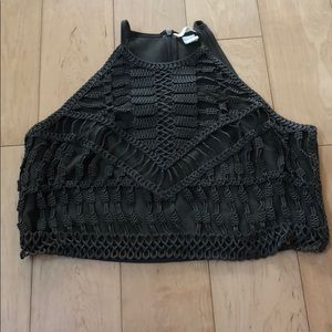 Halter Neck Crop Top L